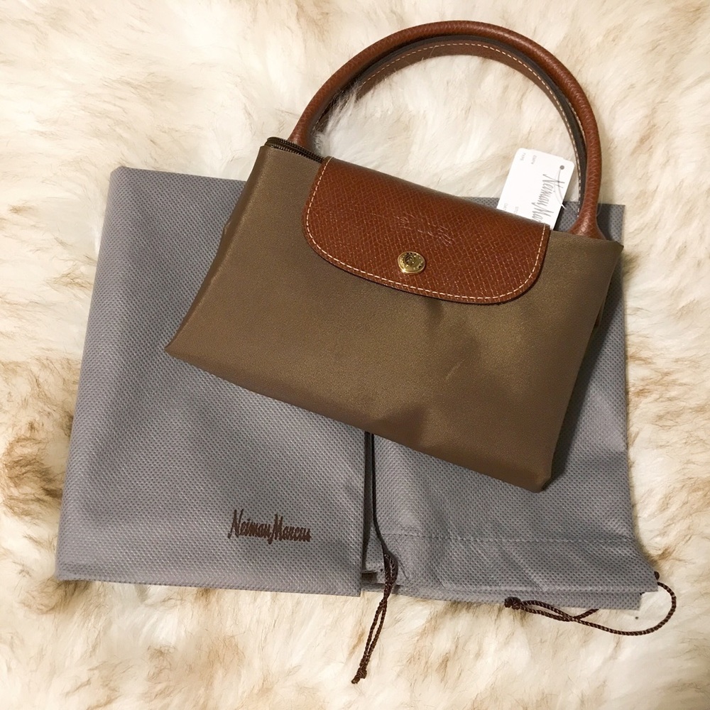 NWT Long Champ Olive green tote